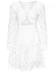 MICHAEL Michael Kors Sukienka letnia Medallion Lace MU08ZRPEUF Biały Regular Fit