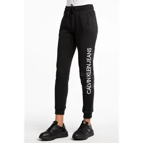 Spodnie Calvin Klein Jeans VERTICAL MONOGRAM JOG PANTS BLACK