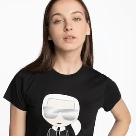 Koszulka Karl LAGERFELD Ikonik Karl T-Shirt 205W1705-999 BLACK