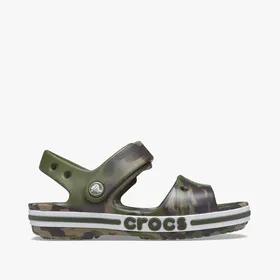 Sandały Crocs bayaband marbled sandal kids army green/multi 206816-3tc moro
