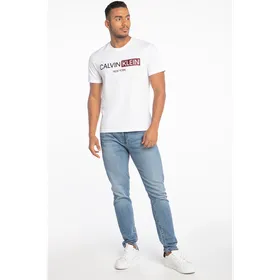 Koszulka Calvin Klein Jeans CONTRAST GRAPHIC LOGO T-SHIRT K10K107256YAF WHITE