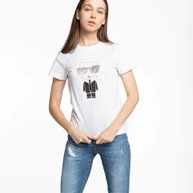 Koszulka Karl LAGERFELD Ikonik Karl T-Shirt 205W1705-100 WHITE