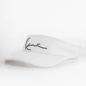 Czapki z daszkiem Karl Kani KK Signature Visor white 7109016 WHITE