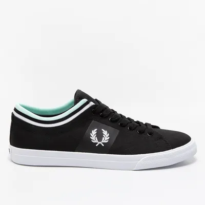 Fred Perry Buty Fred Perry UNDERSPIN TIPPED CUFF TWILL B7106-184 BLACK