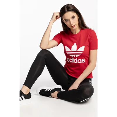 Adidas Koszulka adidas TREFOIL TEE GN2902 SCARLET