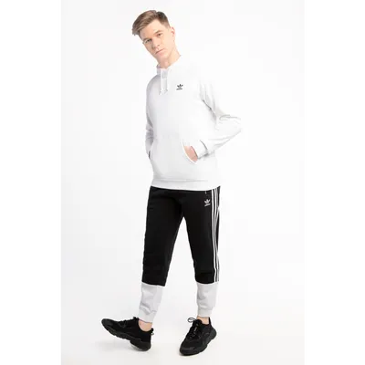 Adidas Bluza adidas ESSENTIAL HOODY     WHITE/BLACK