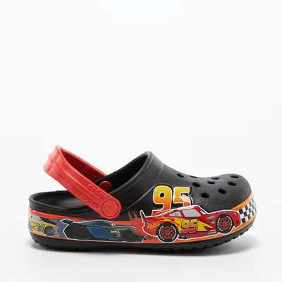 Crocs Klapki Crocs Kids&#039; Fun Lab Disney and Pixar Cars Band Clog 206472-001 BLACK