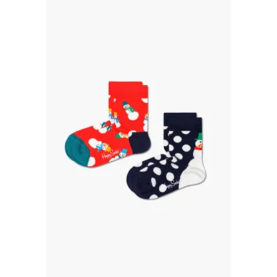 Happy Socks Skarpety Happy Socks 2-pak Snowman KSNS02-4300 MULTICOLOR