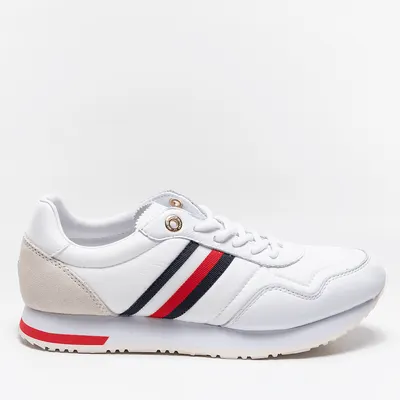 Tommy Hilfiger Buty Tommy Hilfiger CASUAL CITY RUNNER FW0FW05560YBR WHITE