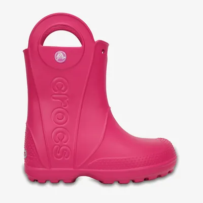 Crocs Kalosze Crocs handle rain boot kids 12803-6x0 candy pink pink