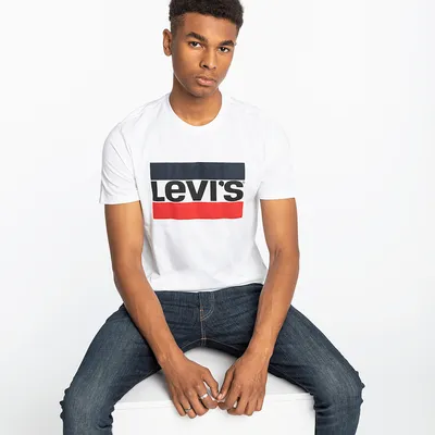 Levi's Koszulka Levi&#039;s SPORTSWEAR LOGO GRAPHIC 0000 WHITE (39636-0000)