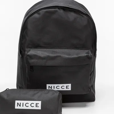 Nicce Plecak Nicce STATION BACKPACK WITH PENCILCASE N203BAC4001 BLACK