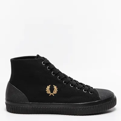 Fred Perry Trampki Fred Perry HUGHES MID CANVAS B8110-157 BLACK