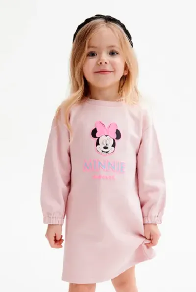 Reserved Sukienka Minnie Mouse - Różowy