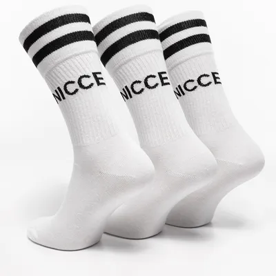 Nicce Skarpety 3Pack Nicce CAVALETT CORE SPORTS SOCK 002 WHITE (N203SOC4002 WHITE)