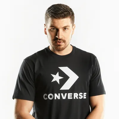 Converse Koszulka Converse STAR CHEVRON TEE A01 BLACK (10018568-A01)