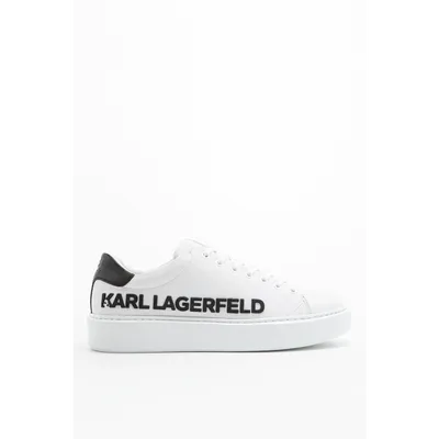 Karl Lagerfeld Buty Karl LAGERFELD MAXI KUP Karl Injekt Logo Lo White Lthr w/Black KL52225-010