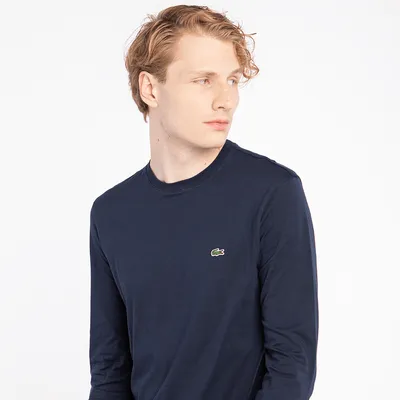 Lacoste Longsleeve Lacoste tee-shirt ras du cou manches longues th2040-166 navy
