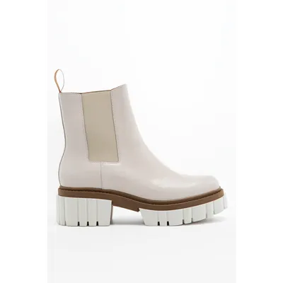 Charles Footwear Buty Charles Footwear Saline Boots Beige - White BEIGE/WHITE