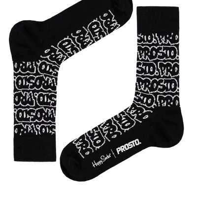 Happy Socks Skarpety Happy Socks PROSTO Style SPST01-9100 BLACK