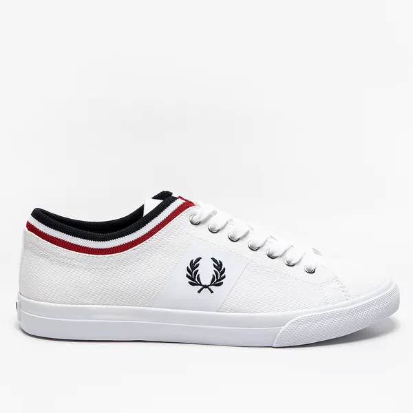 Buty Fred Perry UNDERSPIN TIPPED CUFF TWILL B7106-100 WHITE