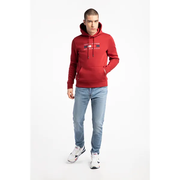 Bluza Tommy Hilfiger FOUR FLAGS HOODIE MW0MW20132XIT RED