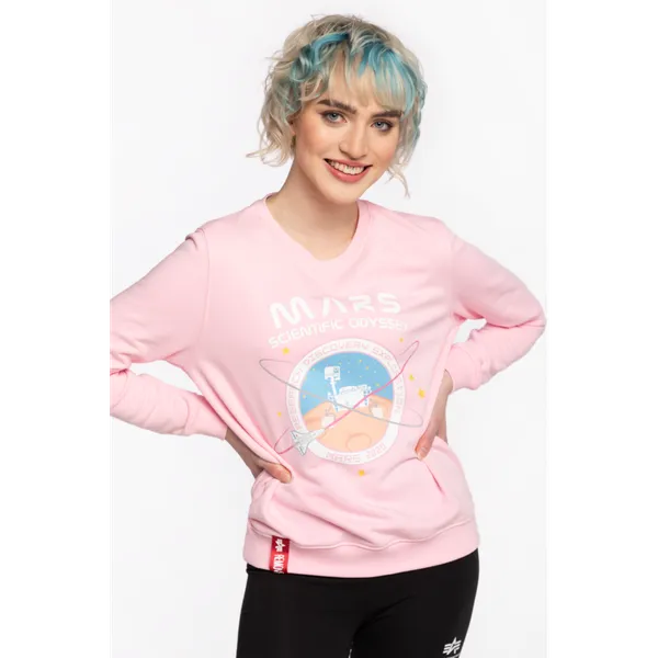 Bluza Alpha Industries Mission To Mars Sweater Wmn 126070-489 PINK