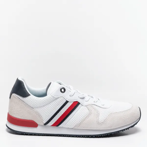 Buty Tommy Hilfiger ICONIC MATERIAL MIX RUNNER FM0FM034700GY WHITE
