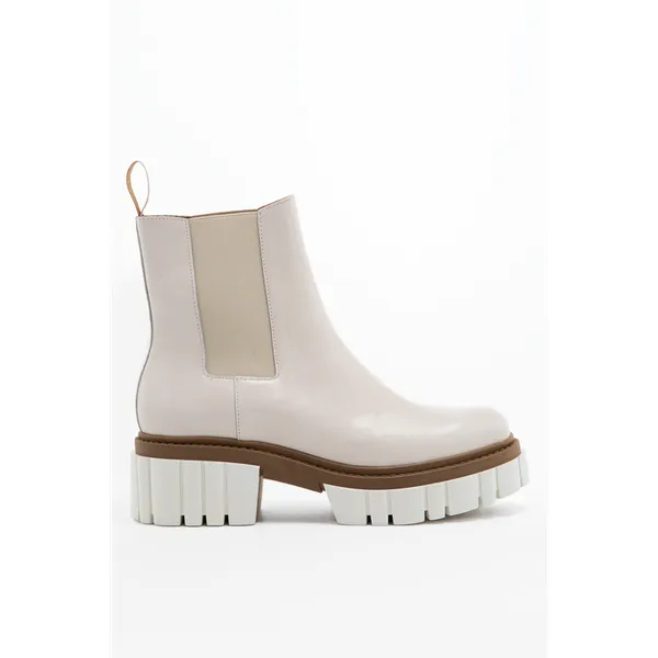 Buty Charles Footwear Saline Boots Beige - White BEIGE/WHITE
