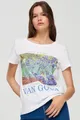 Biała koszulka z nadrukiem Van Gogh - Biały