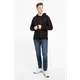 Bluza Calvin Klein SMALL CHEST LOGO ZIP-THRU HOODIE K10K107032BEH BLACK