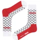 Skarpety Happy Socks PROSTO Zone SPST01-0100 WHITE/RED